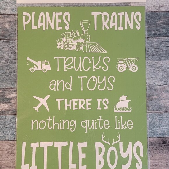Plains & Trains ~ Reuseable silk screen stencil 8 1/2 x 11 - Picture 1 of 1